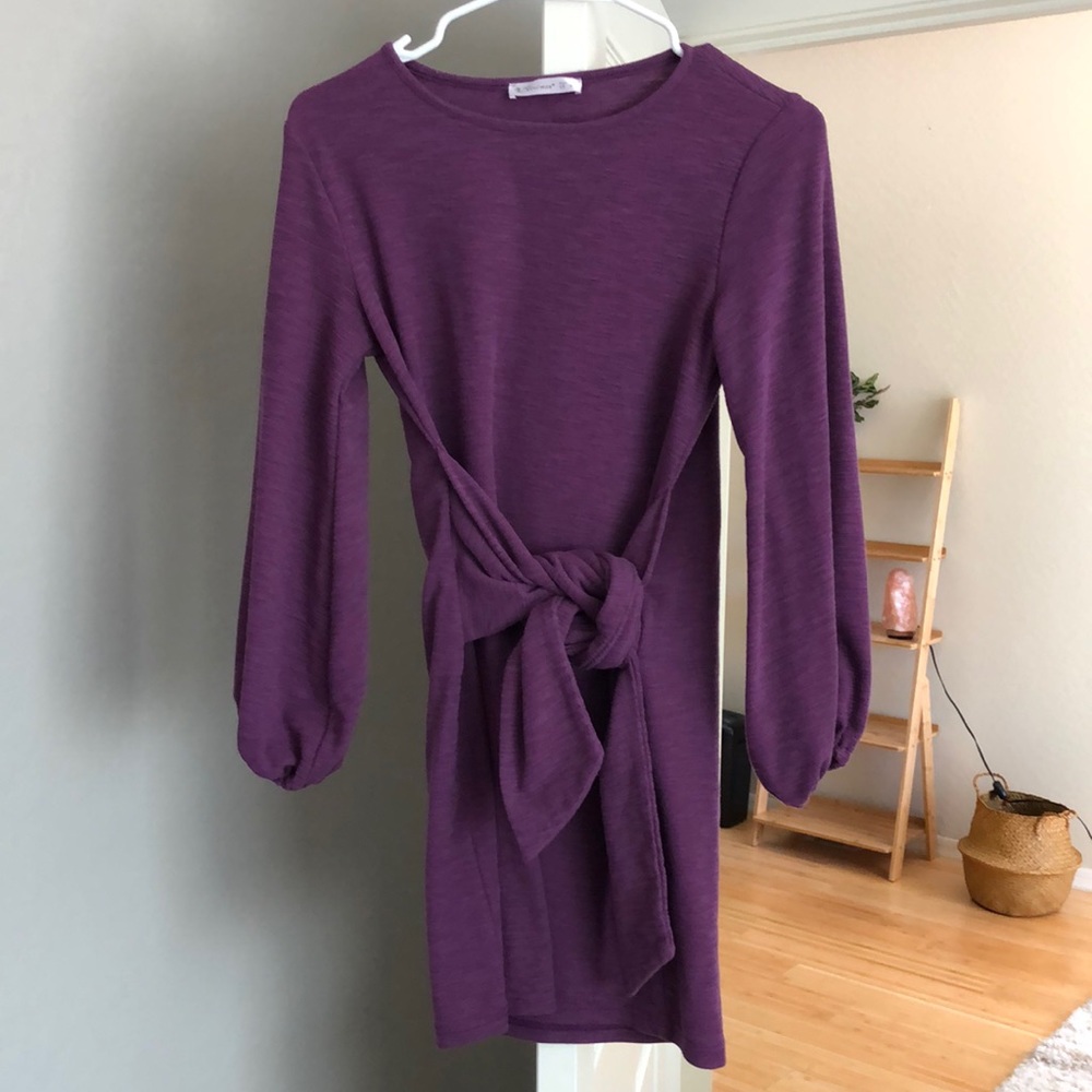 Purple cocktail or photoshoot dress